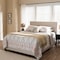 Baxton Studio Hampton Modern Light Beige Upholstered King Size Bed 136-7450 - alternate 4